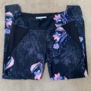 Betsey Johnson performance floral leggings